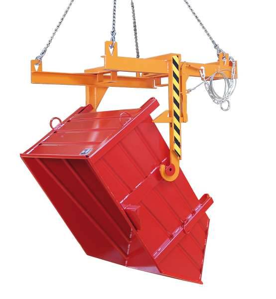 Baustoffbehälter BBP 100, lackiert, Feuerrot