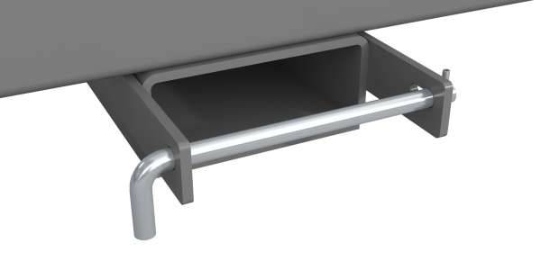 Langguttraverse LGT 1,5, lackiert, Mausgrau