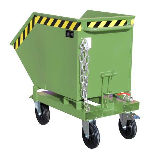 Späne-Kippmulde SKK 250, lackiert, Resedagrün