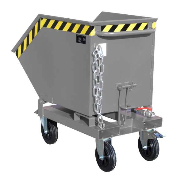 Späne-Kippmulde SKK 250, lackiert, Mausgrau