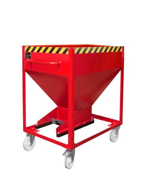 Silobehälter SR-D 375, lackiert, Feuerrot