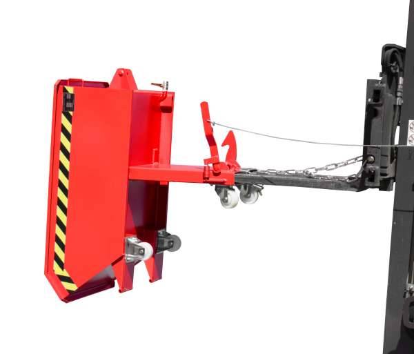 Mini-Spänebehälter SMGU 230, lackiert, Feuerrot