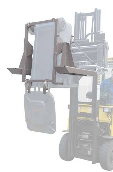 Mülltonnen-Kipper MK 240, lackiert, Mausgrau