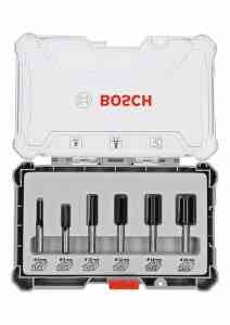 Nutfräser-Set, 6-mm-Schaft, 6-teilig Bosch Accessories 2607017465