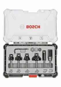Rand- und Kantenfräser-Set, 6-mm-Schaft, 6-teilig Bosch Accessories 2607017468