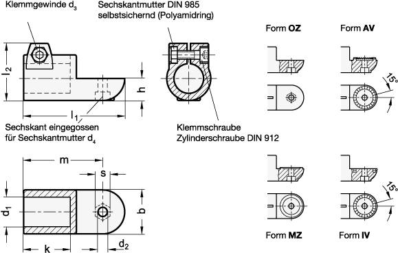 Laschen-Klemmverbinder, Aluminium