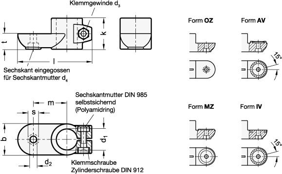 Laschen-Klemmverbinder, Aluminium