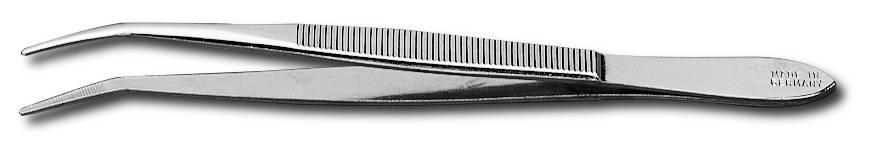 Donau Elektronik PZ2 Präzisionspinzette Spitz, gebogen 120mm