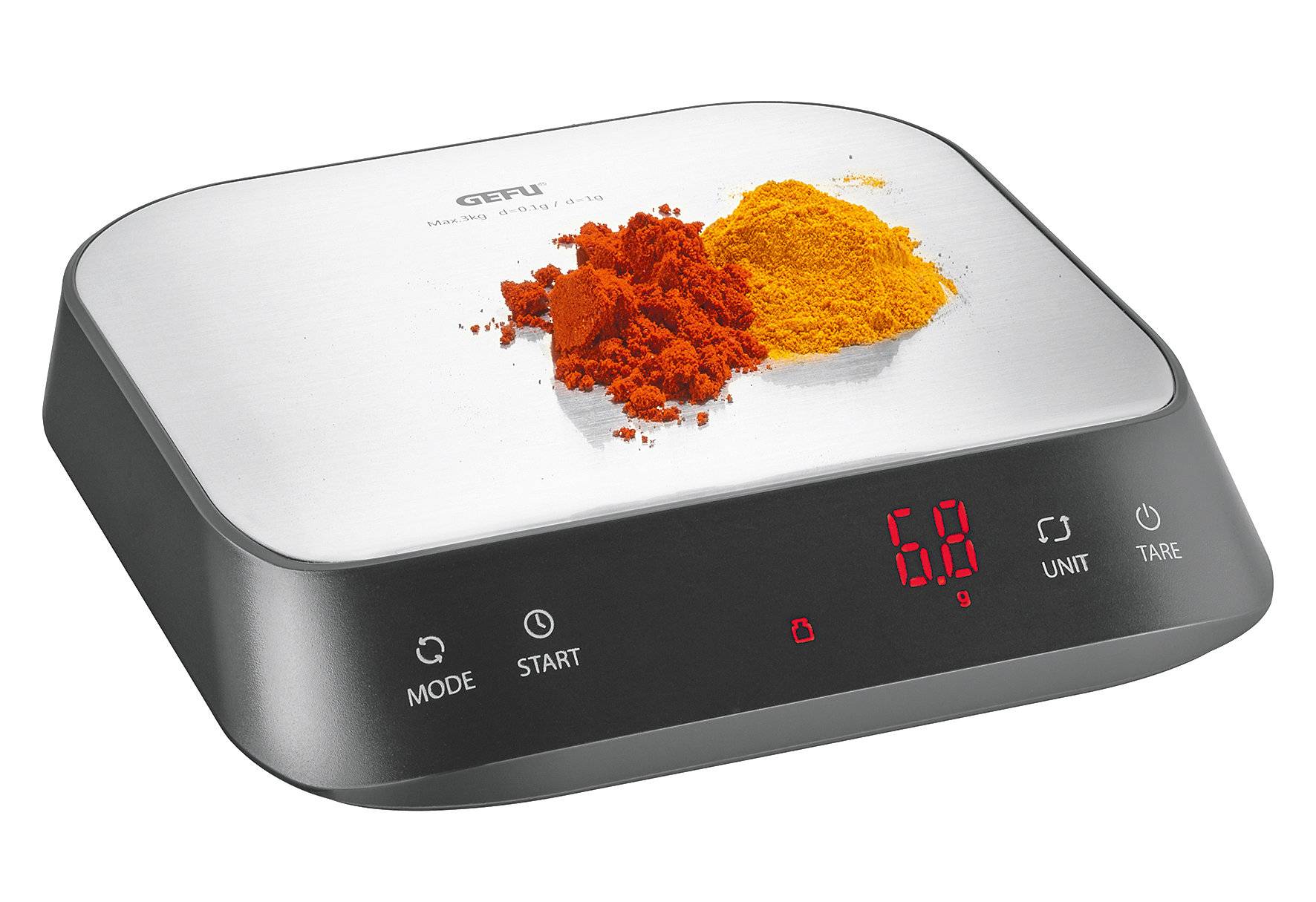 Gefu 16430 Fein- und Küchenwaage PREZISO