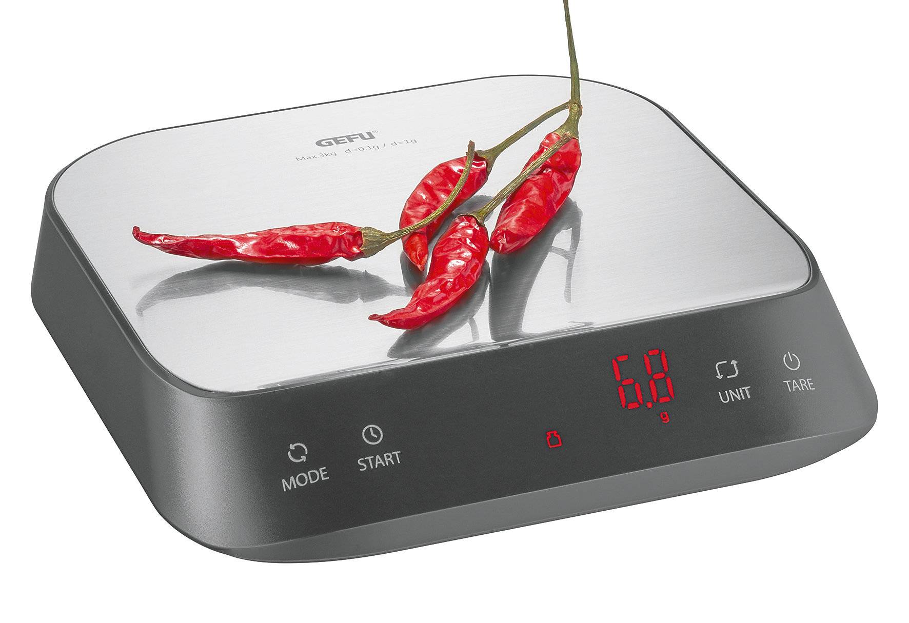 Gefu 16430 Fein- und Küchenwaage PREZISO