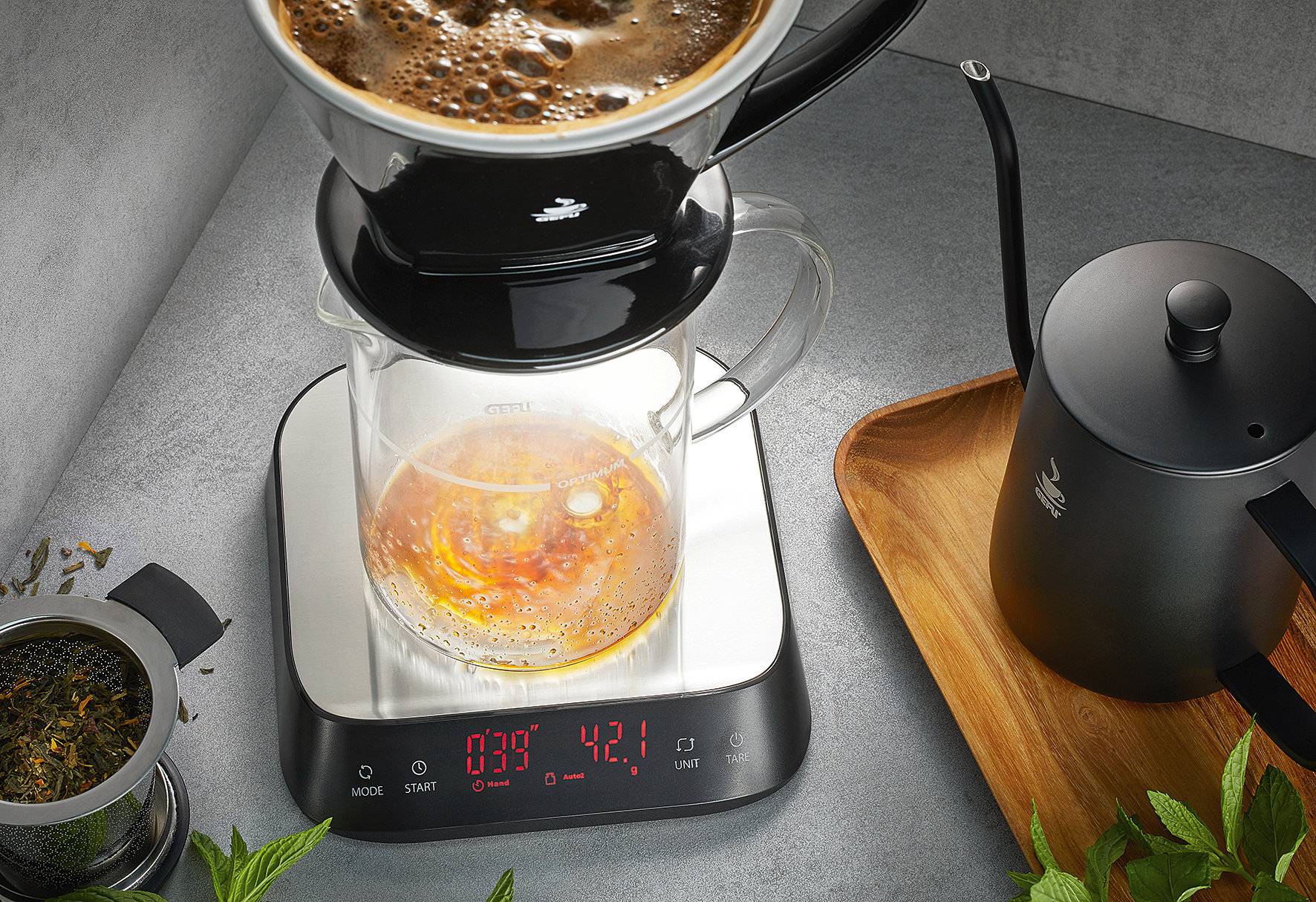 Gefu 16430 Fein- und Küchenwaage PREZISO