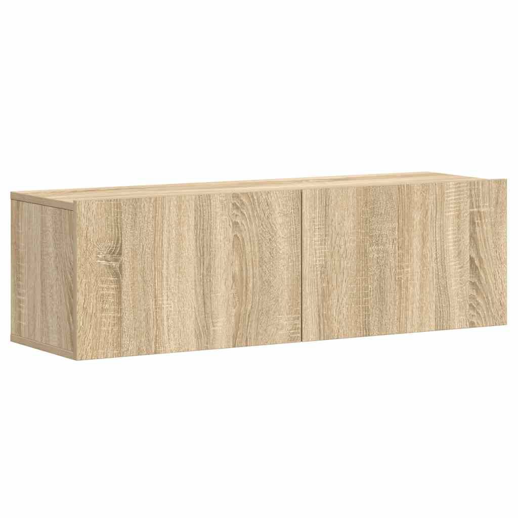 vidaXL 3-tlg. TV-Schrank-Set Sonoma-Eiche Holzwerkstoff