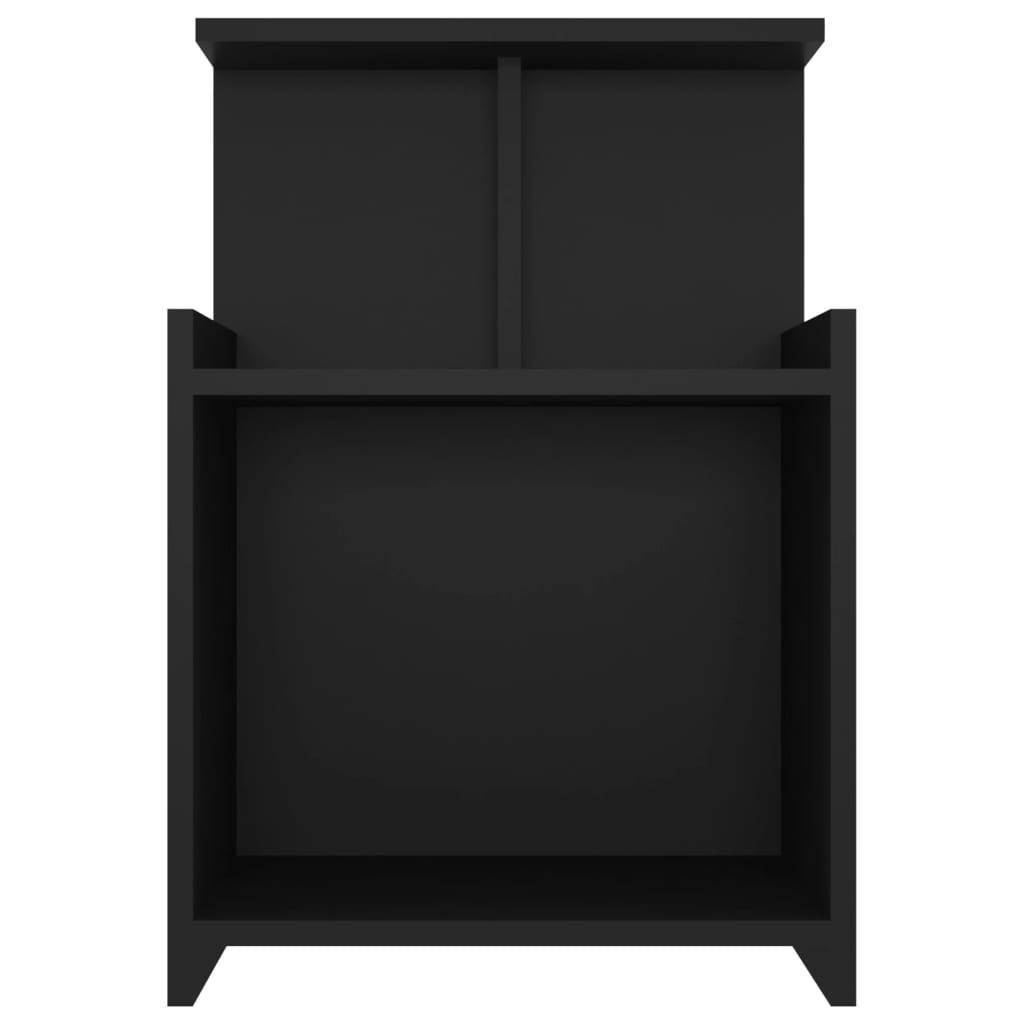 vidaXL Nachttisch Schwarz 40x35x60 cm Holzwerkstoff