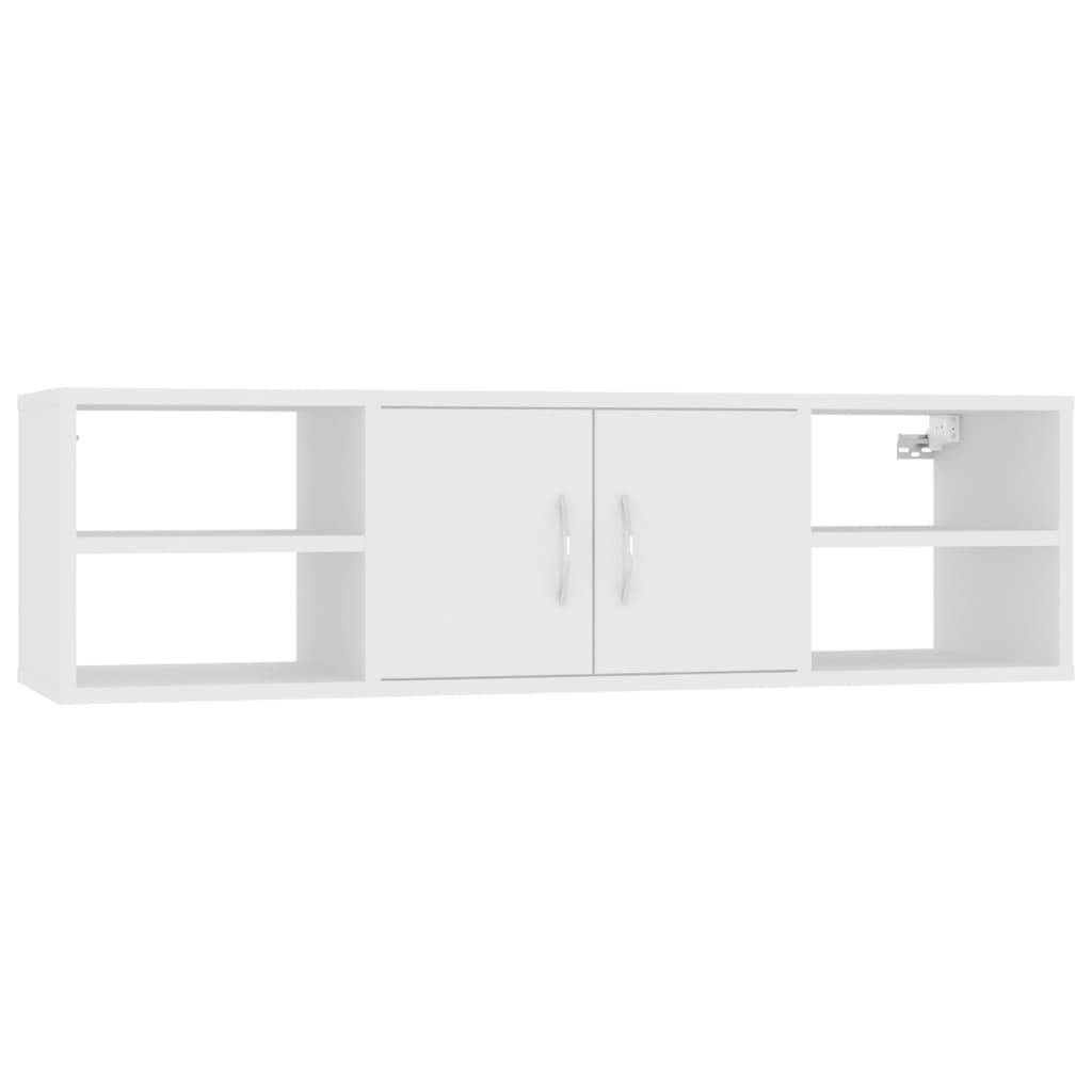 vidaXL Wandregal Weiß 102x30x29 cm Holzwerkstoff