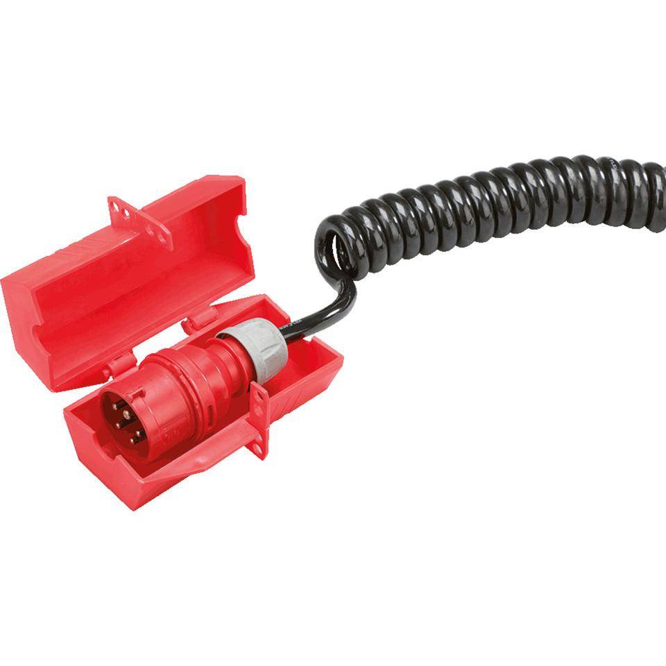 Steckerverriegelung, groß, zur Sicherung von Steckern jeder Art, 171x80x80mm