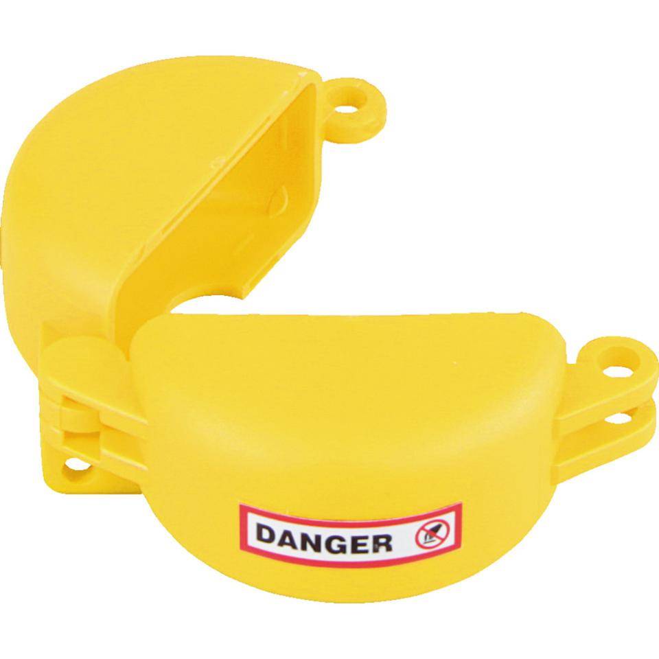 Ventilabsperrung Berühren/Schalten verboten, Typ 1, gelb, Polyurethan, Ø 25-63,5mm