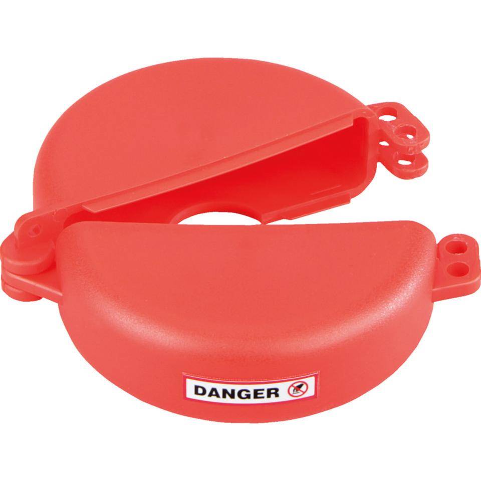 Ventilabsperrung Berühren/Schalten verboten, Typ 2, rot, Polyurethan, Ø 63-127mm