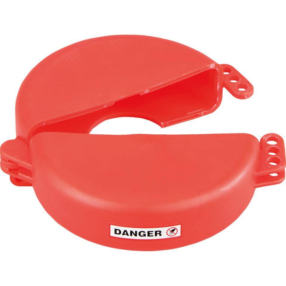 Ventilabsperrung Berühren/Schalten verboten, Typ 3, rot, Polyurethan, Ø 127-165mm