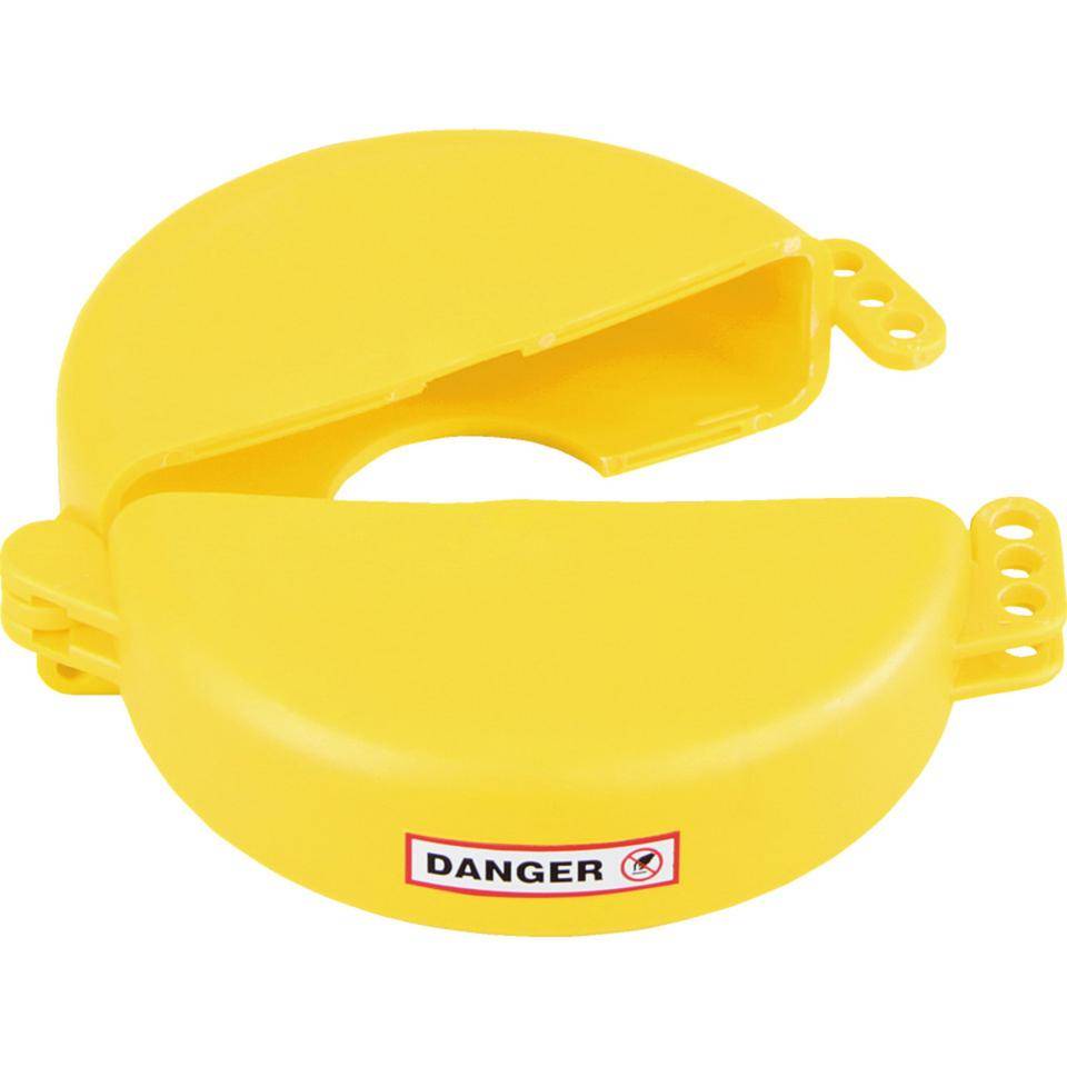 Ventilabsperrung Berühren/Schalten verboten, Typ 3, gelb, Polyurethan, Ø 127-165mm