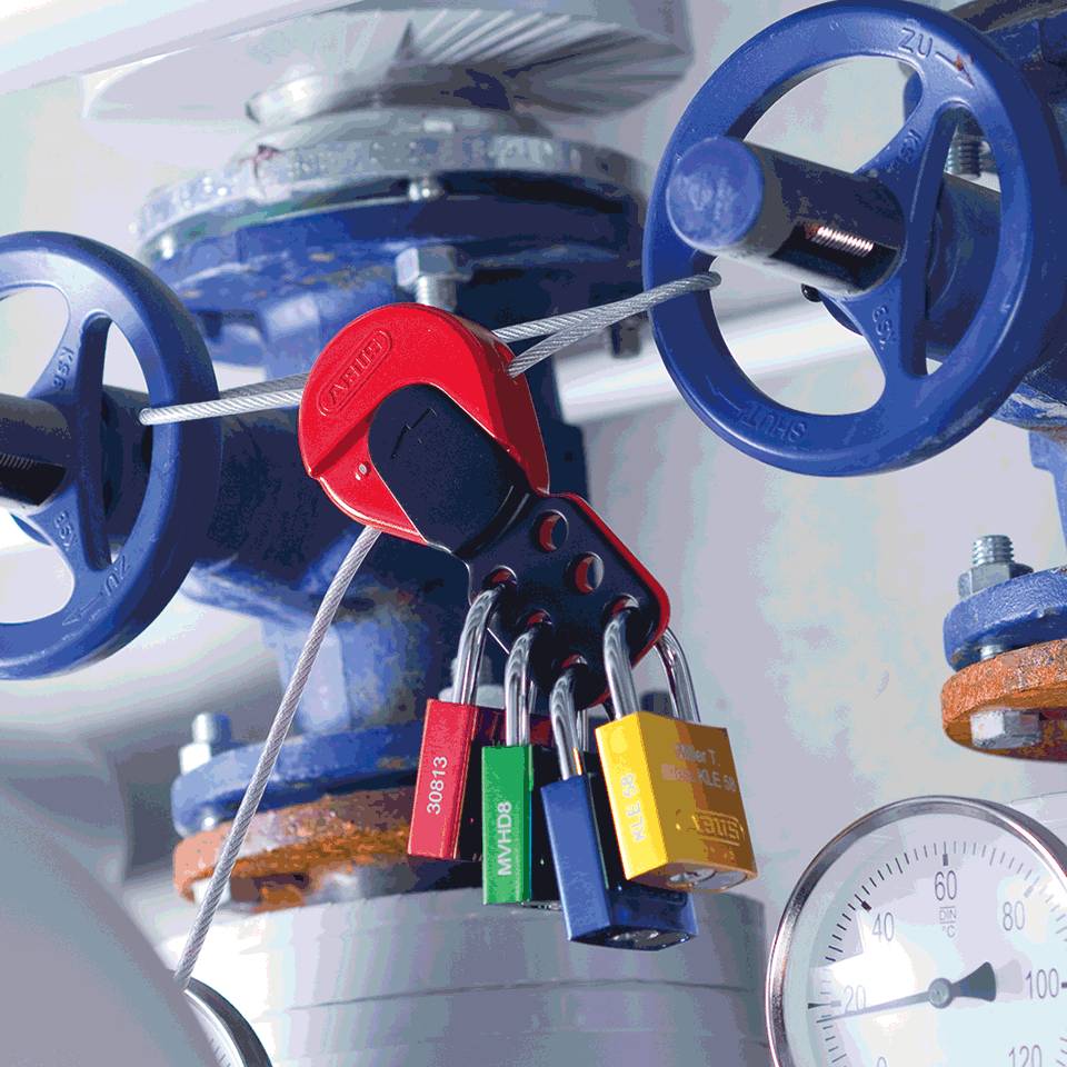 ABUS Kabelverriegelung Safelex Universal, Klemmmechanismus, nachspannbar, 1m