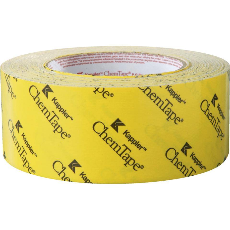 Abklebeband Chem-Tape, für Chemikalienschutzanzüge, gelb, 5cm, 55m/Rolle