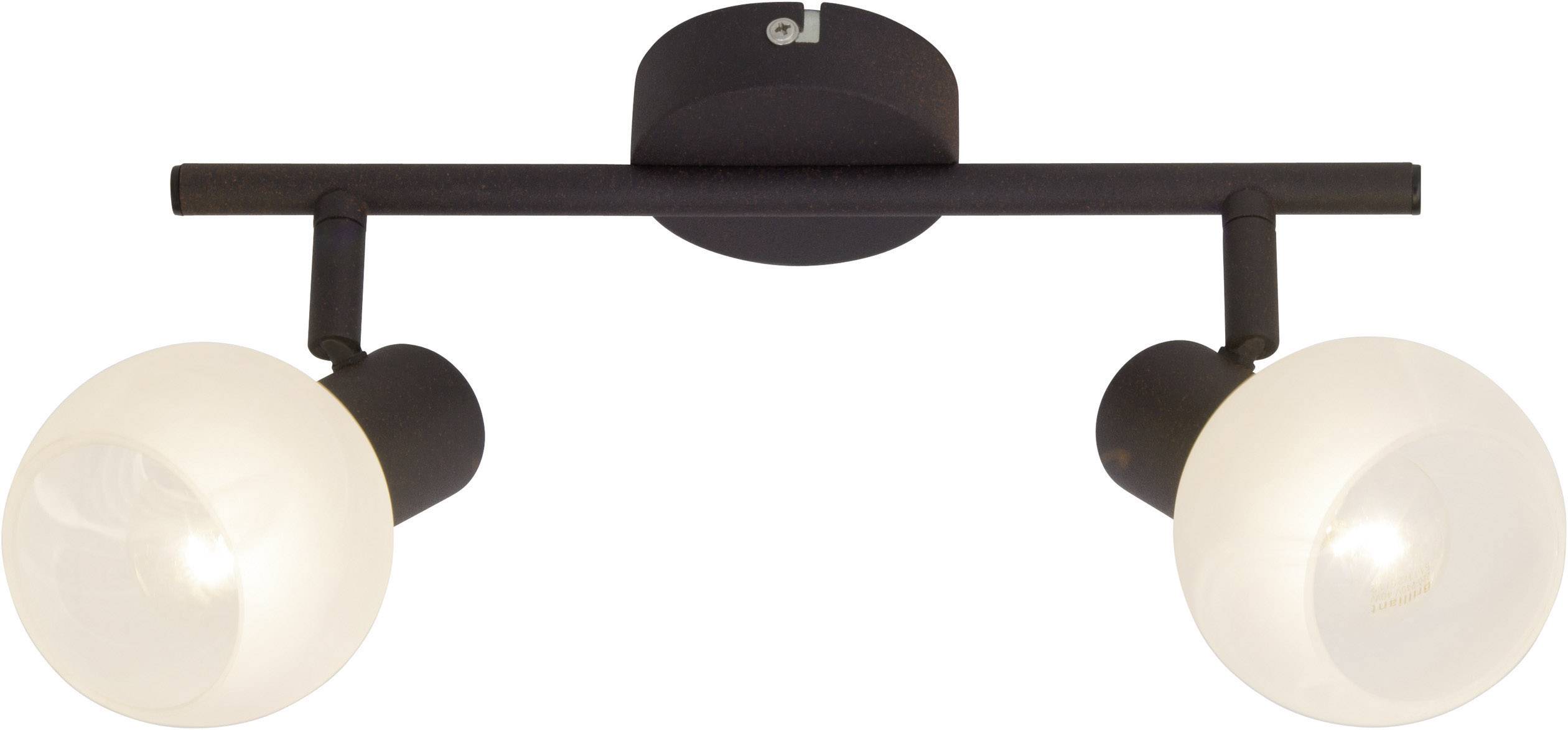 Brilliant 12913/20 Deckenstrahler Energiesparlampe E14 80W Braun, Weiß