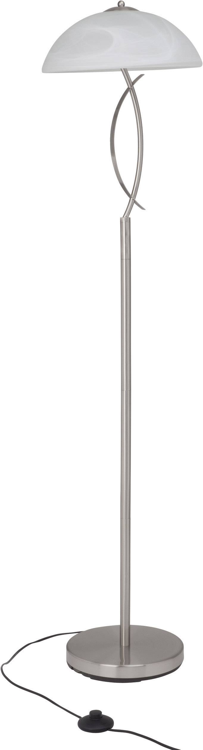 Brilliant Boston 12858/13 Stehlampe Halogen E14 40W Eisen, Weiß