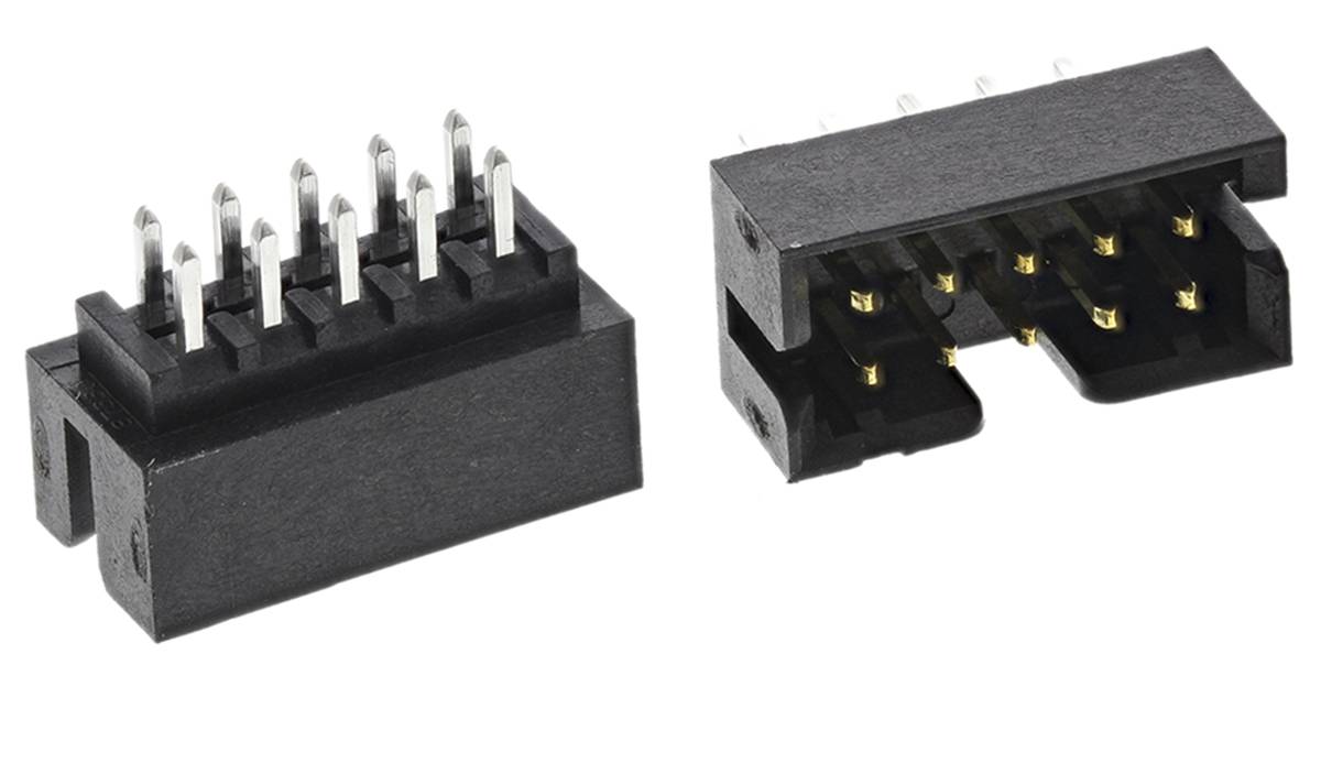 Molex Milli-Grid Leiterplatten-Stiftleiste Gerade, 10-polig / 2-reihig, Raster 2.0mm, Kabel-Platine,