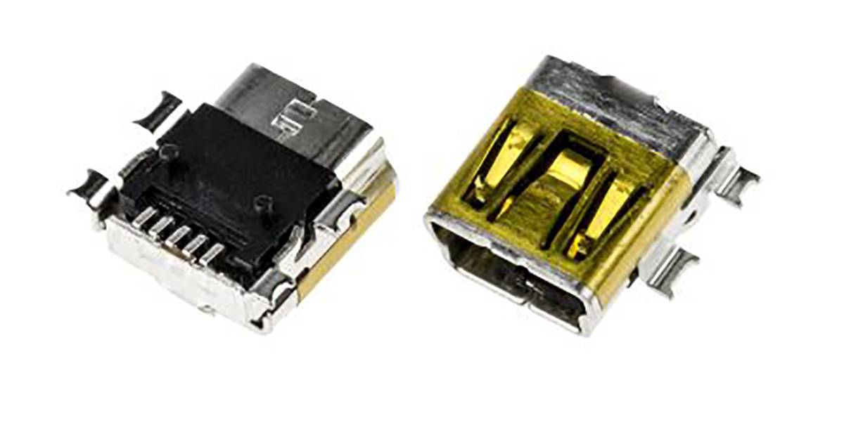 Molex USB-Steckverbinder 2.0 Mini Buchse / 1.0A, SMD