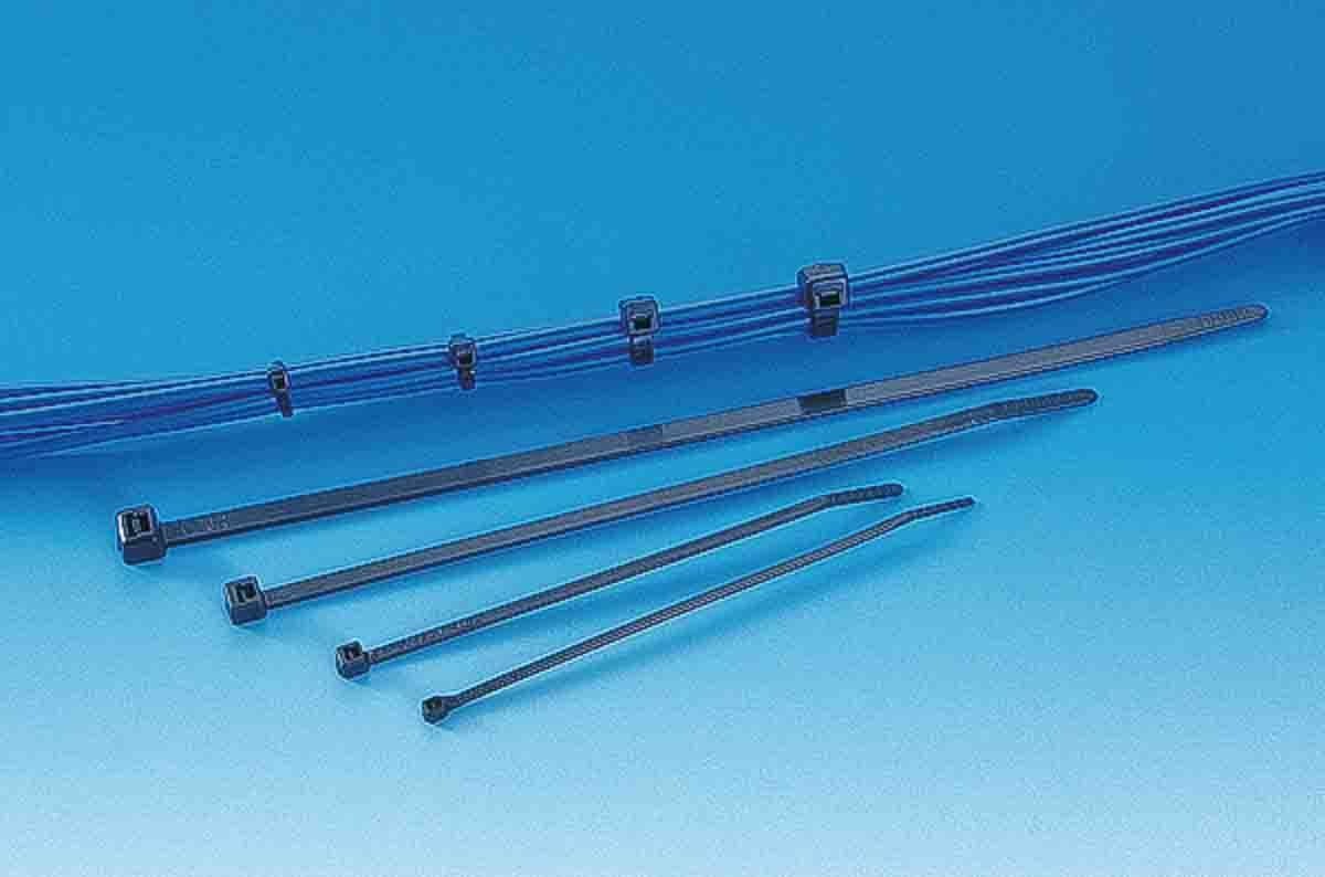 HellermannTyton 111-02660 T25LL-PA66W-BK Kabelbinder UV-stabilisiert 100St.
