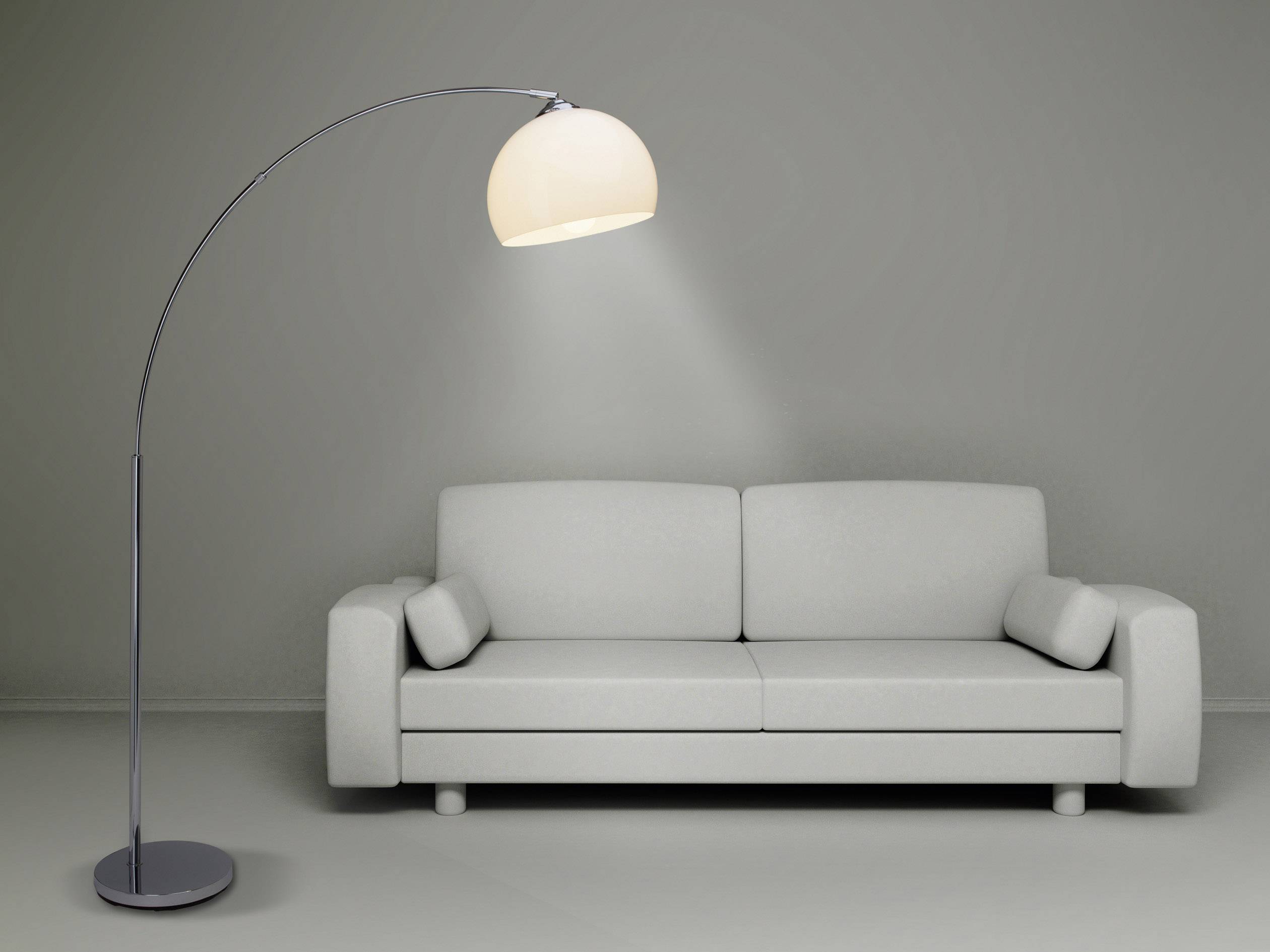 Brilliant Vessa 92940/75 Stehlampe E27 60W Chrom, Weiß