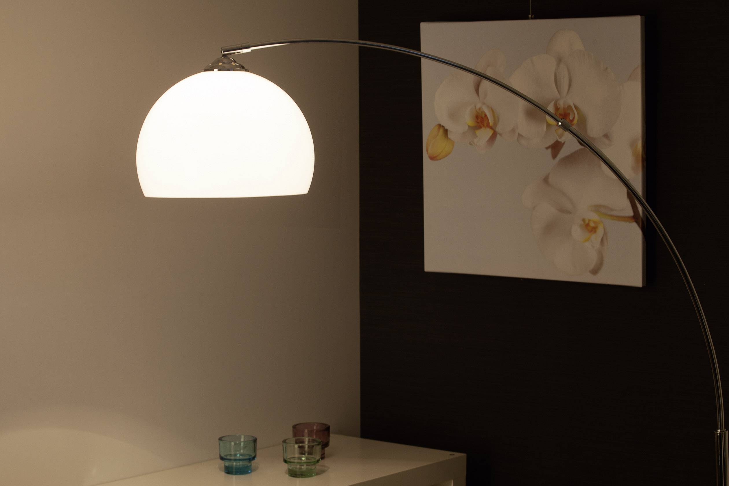 Brilliant Vessa 92940/75 Stehlampe E27 60W Chrom, Weiß