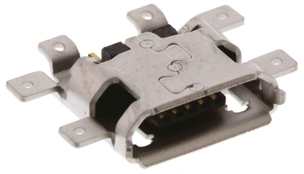 Molex USB-Steckverbinder 2.0 B Buchse / 1.0A, SMD