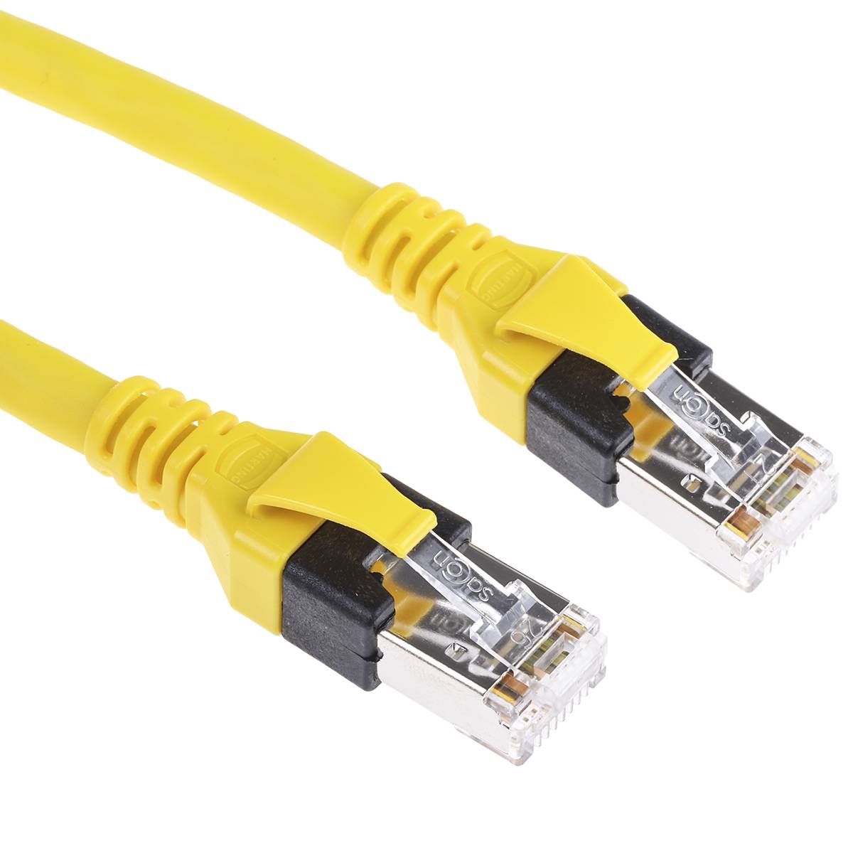 09474747121 HARTING RJ45 Patchkabel Cat. 6 mit 1/1 Verdrahtung 8-polig gerade, Kabeltyp S/FTP 4x2xAWG27/7 Bauform Seite