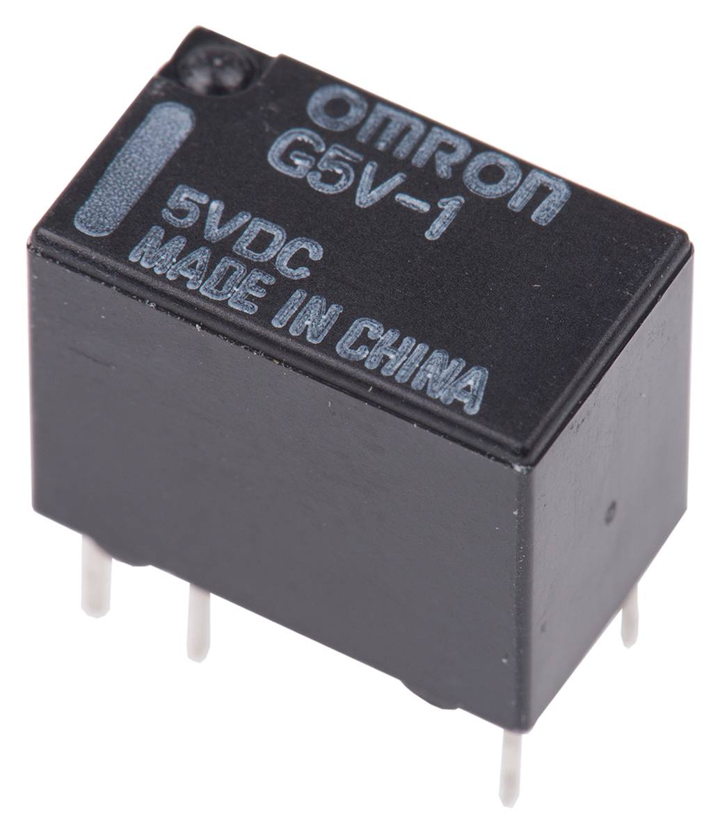 Omron IM-E Signalrelais Printrelais, 5V dc Spule, DPST-2NO, 2A, 125V / 60V, Durchsteckmontage