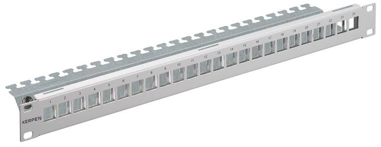 KERPEN DATACOM Keystone-Panel leer 24 Po. RAL7035 KDA4P0K1G020001