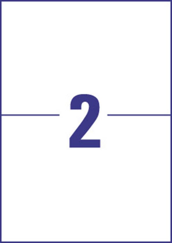 Zahl '2' in Blau auf weißem Hintergrund, mittig platziert.