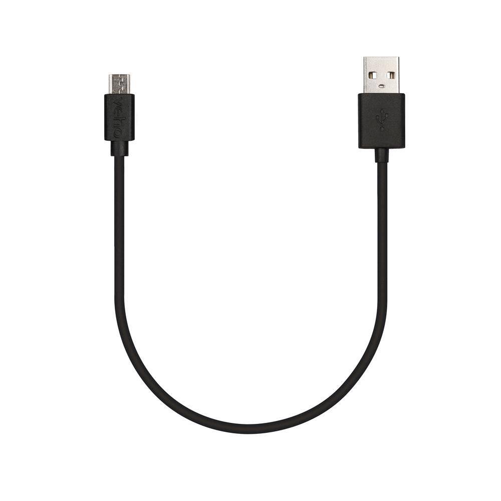 Veho USB to Micro USB cable 20cm Black - Retail packaged