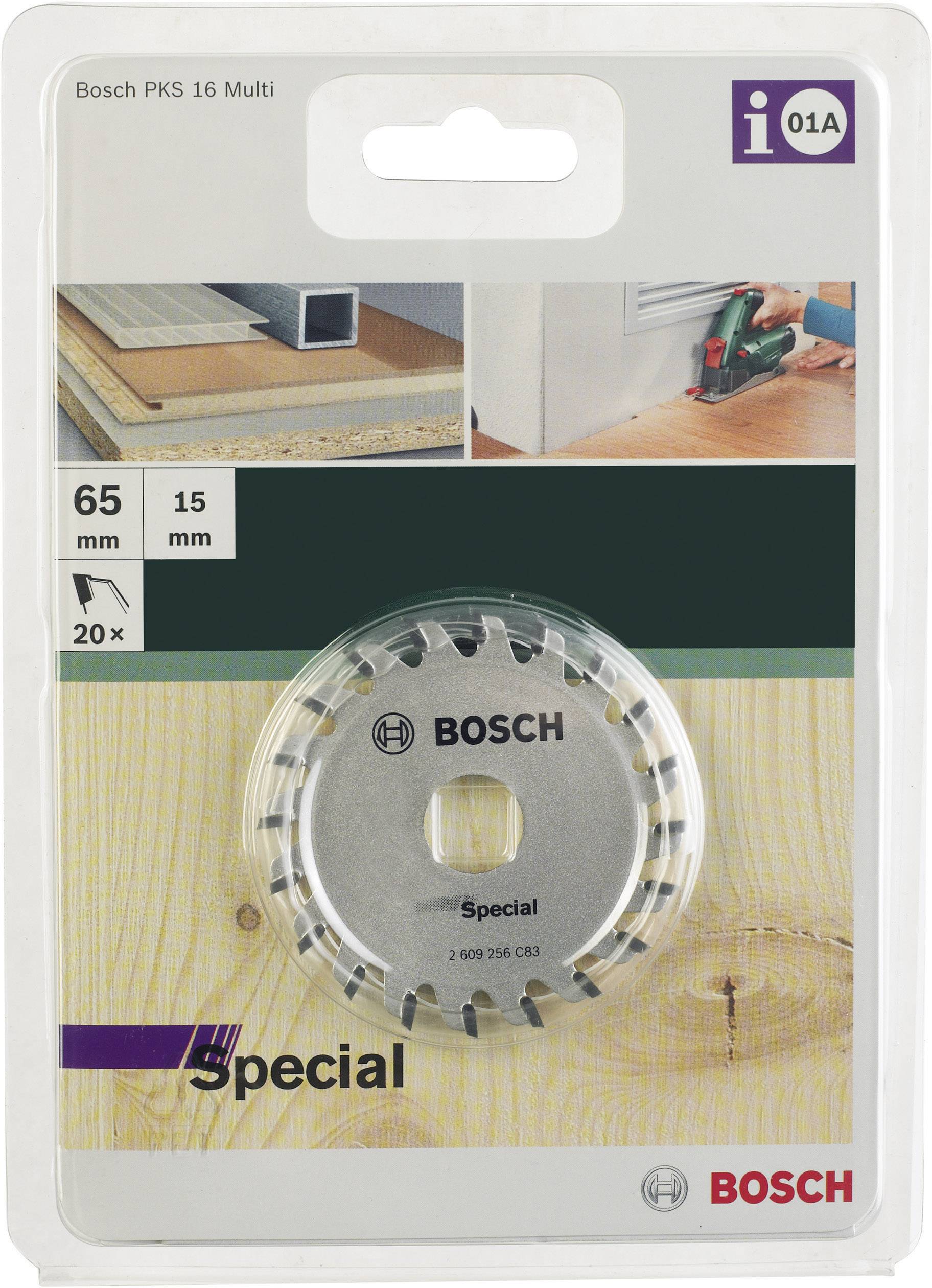Bosch Accessories Special 2609256C83 Hartmetall Kreissägeblatt 65 x 15mm Zähneanzahl: 20 1St.