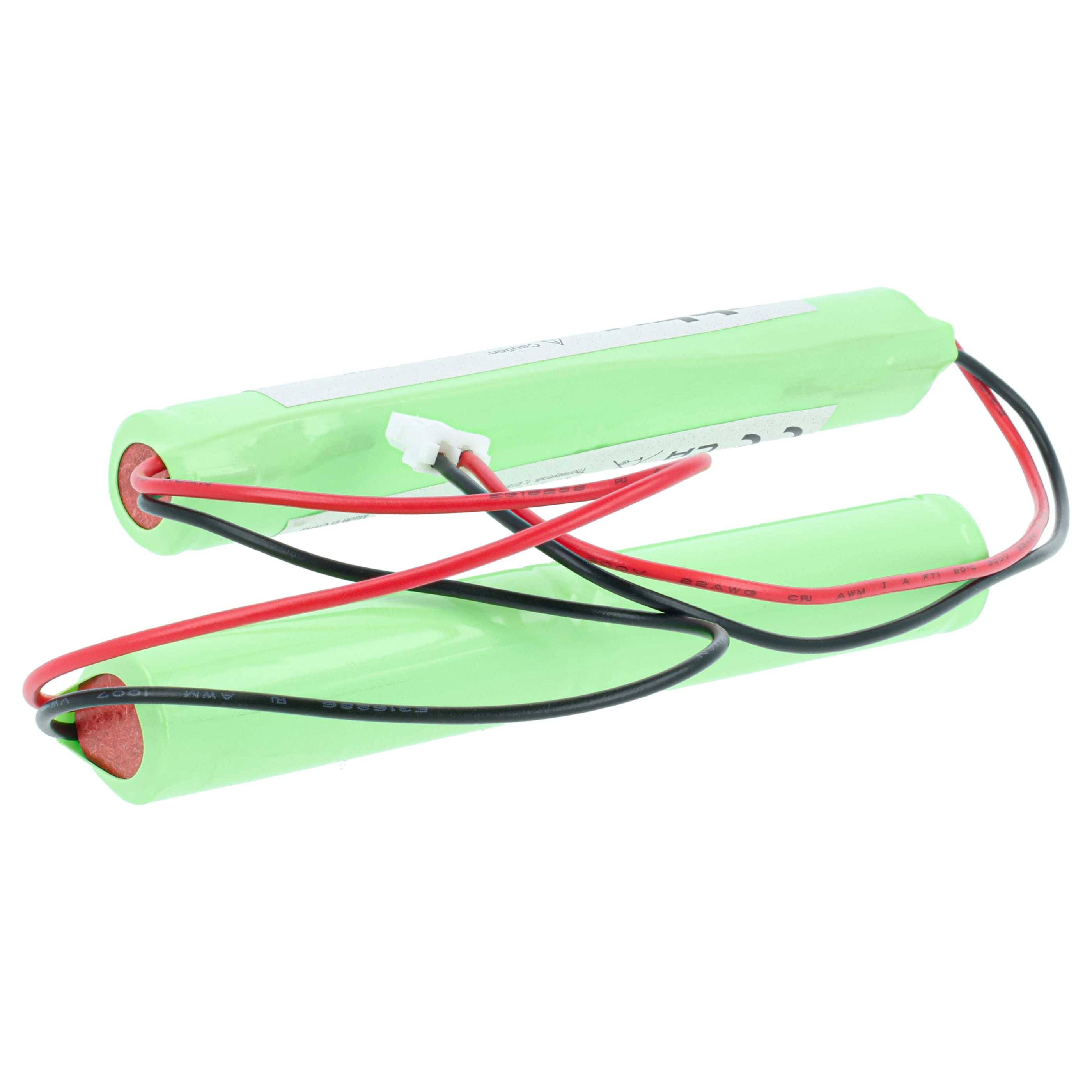 vhbw 5x Akku Ersatz für BAES TD512433 für Fluchtweg, Notfallbeleuchtung (800 mAh, 4,8 V, NiCd)