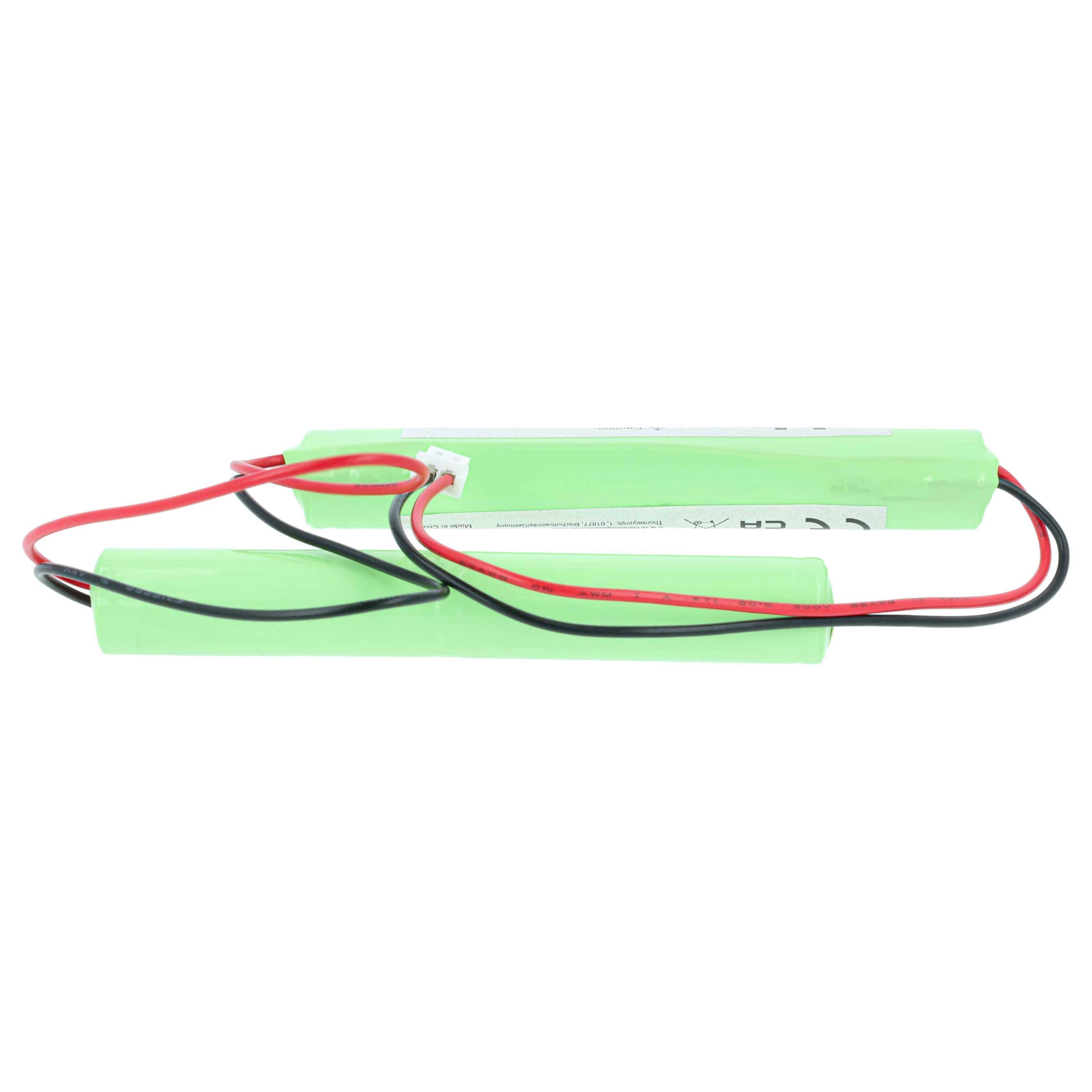 vhbw 5x Akku Ersatz für BAES TD512433 für Fluchtweg, Notfallbeleuchtung (800 mAh, 4,8 V, NiCd)