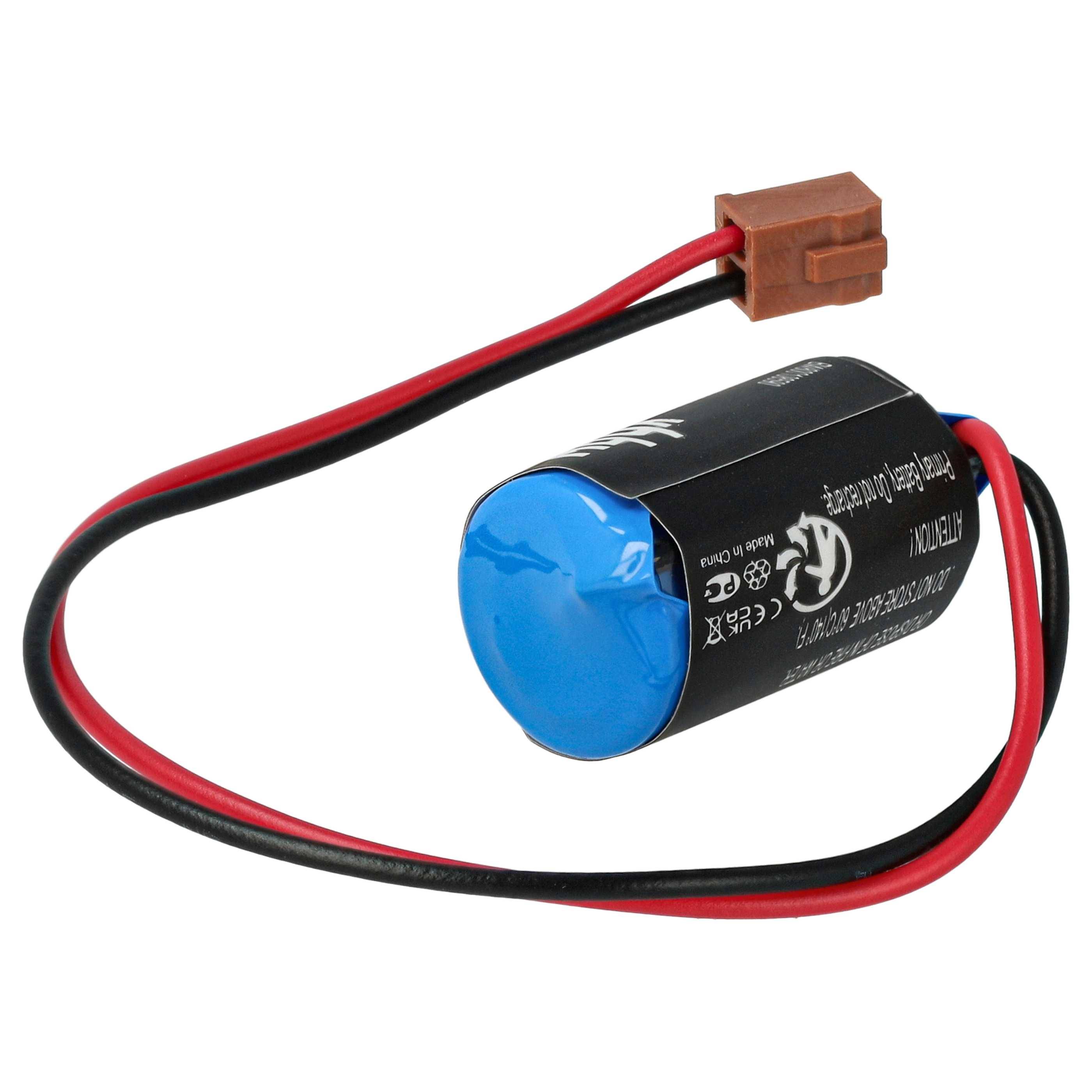 vhbw 5x Akku Ersatz für Omron CPM2A-BAT01 für PLC Programmable Logic Controller (1000 mAh, 3,6 V, Li-Ion)