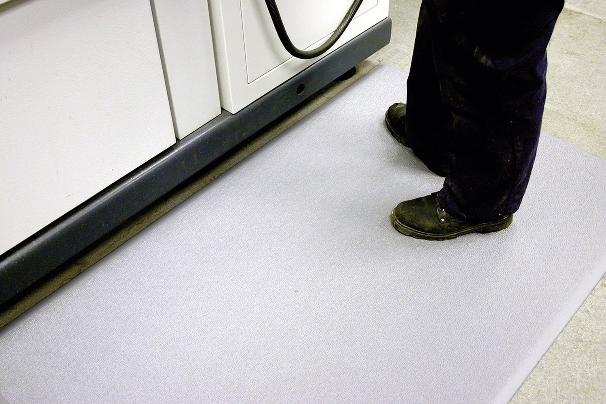 COBA Europe AF060003C Orhomat Ribbed Arbeitsplatzmatte (B x H) 0.9m x 9mm (Meterware) Grau