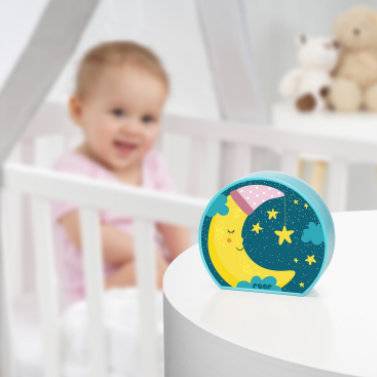 reer 52063 Mybabylight, Nachtlicht mit Mond-Motiv, Einschlaflicht für Baby und Kind,