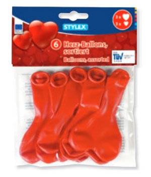 Stylex 14760, Rot, Herzförmig, Europa, 6 Stück(e)