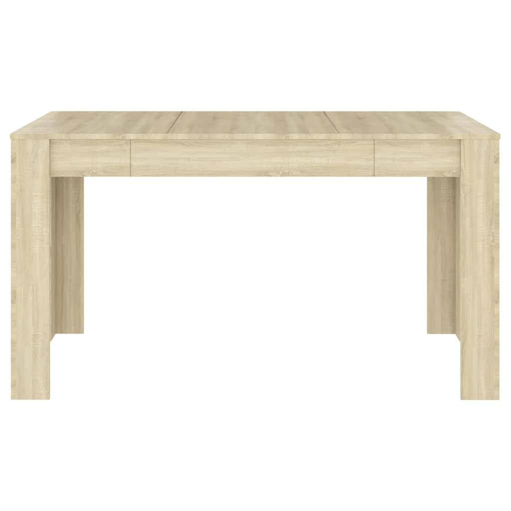 vidaXL Esstisch Sonoma-Eiche 140x74,5x76 cm Holzwerkstoff