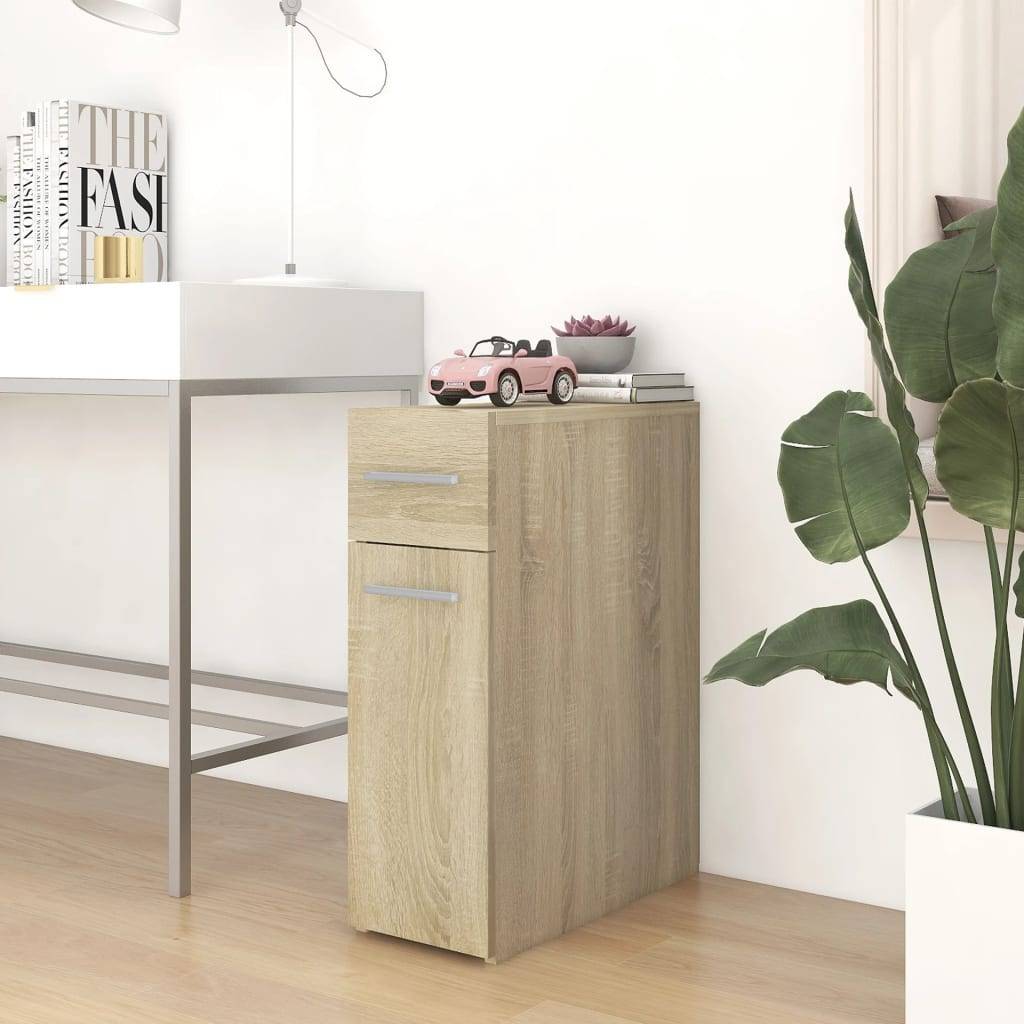 vidaXL Apothekerschrank Sonoma-Eiche 20x45,5x60 cm Holzwerkstoff