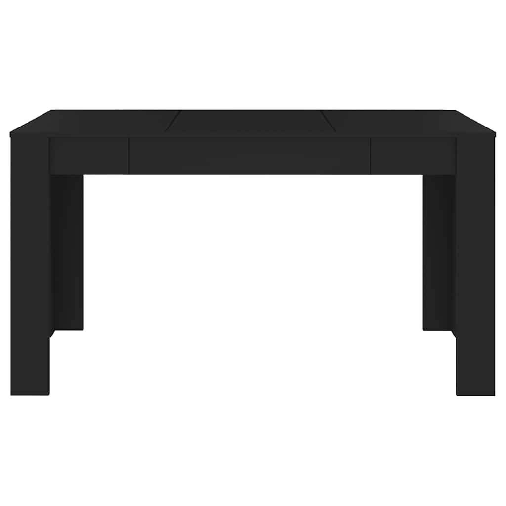 vidaXL Esstisch Schwarz 140x74,5x76 cm Holzwerkstoff
