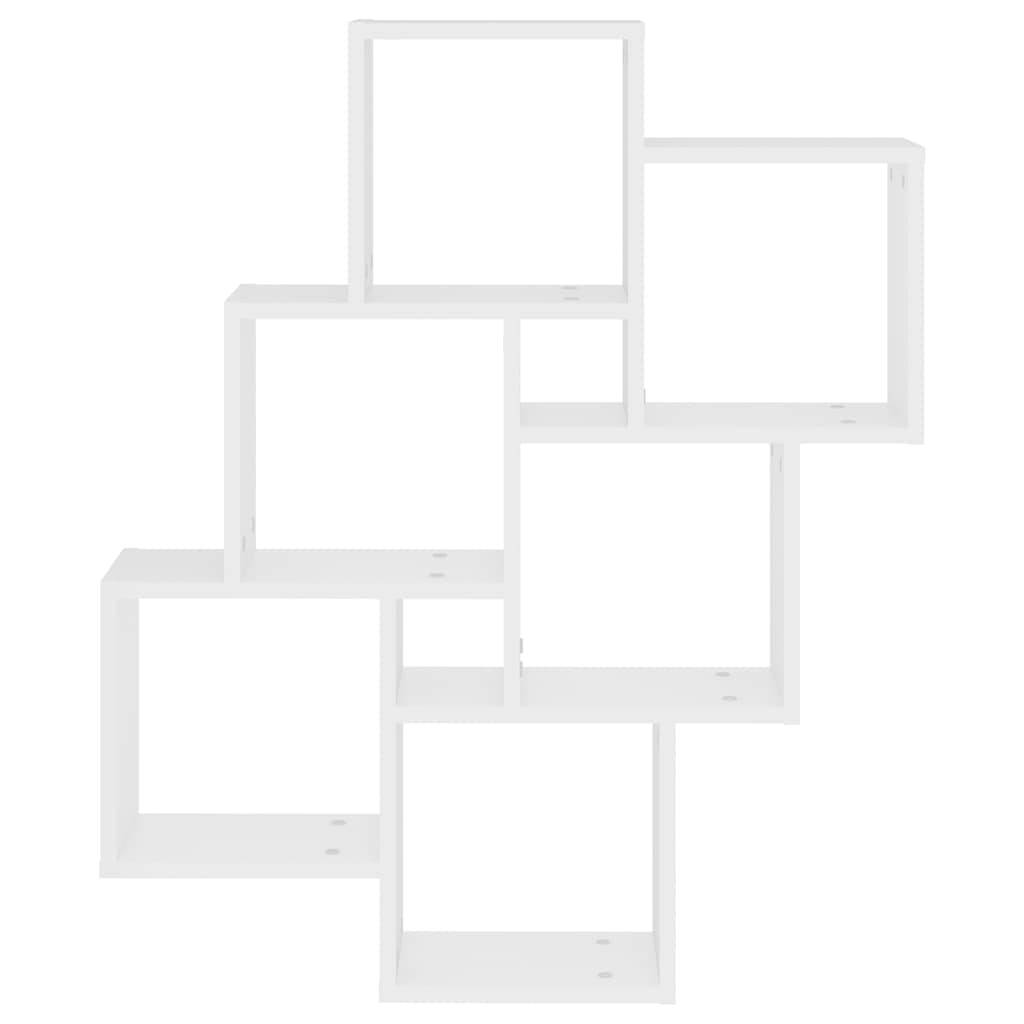 vidaXL Würfelregal Weiß 78x15x93 cm Holzwerkstoff
