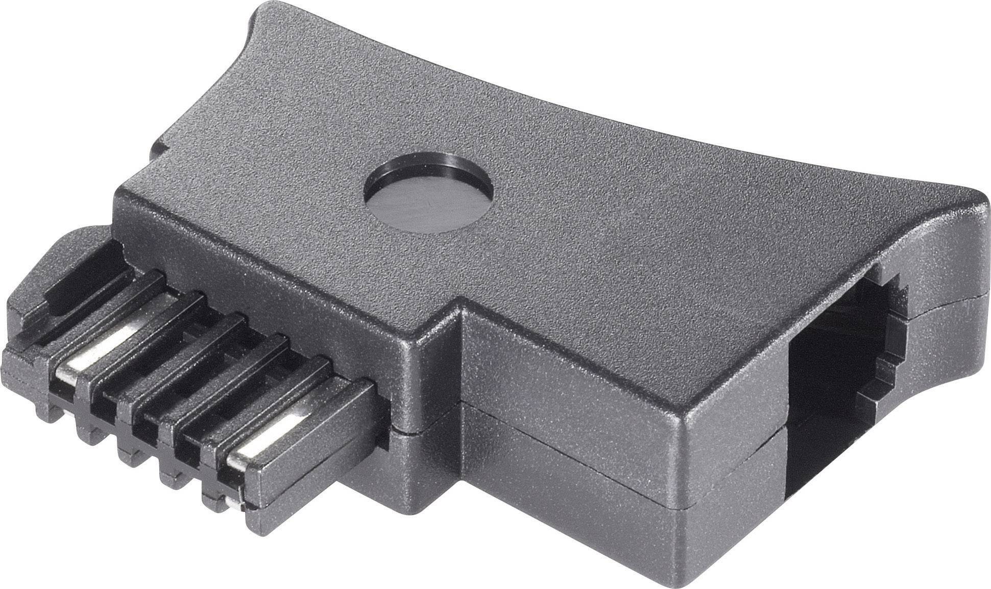 Basetech Telefon (analog) Adapter [1x Telefon-Stecker Österreich (TST) - 1x RJ11-Stecker 6p4c] Schw